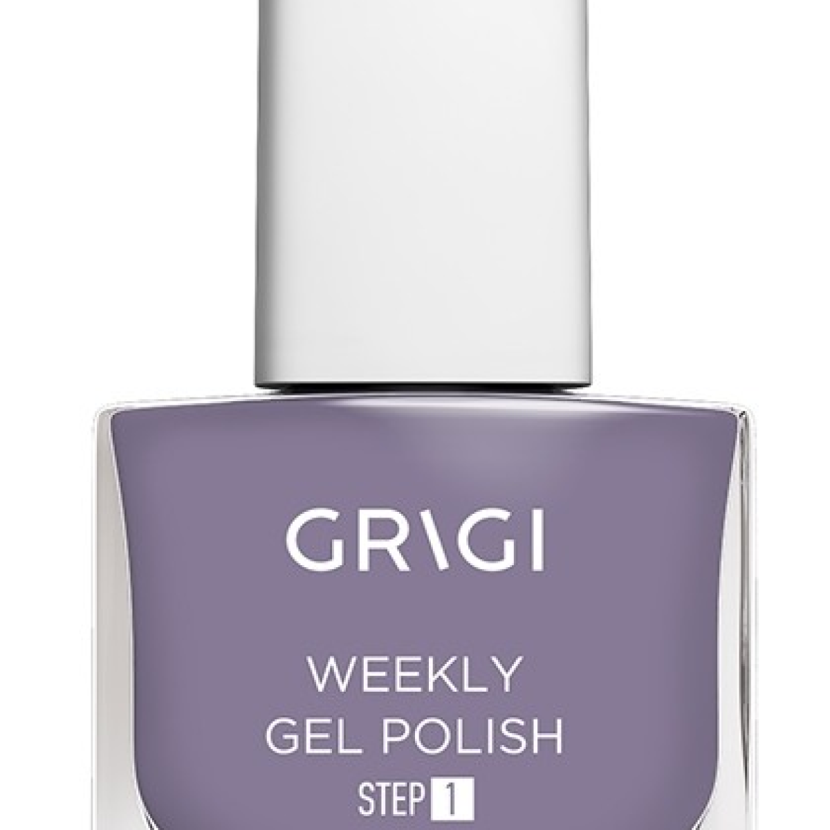 GRIGI WEEKLY GEL NAIL POLISH NO 543 LIGHT GREY PURPLE