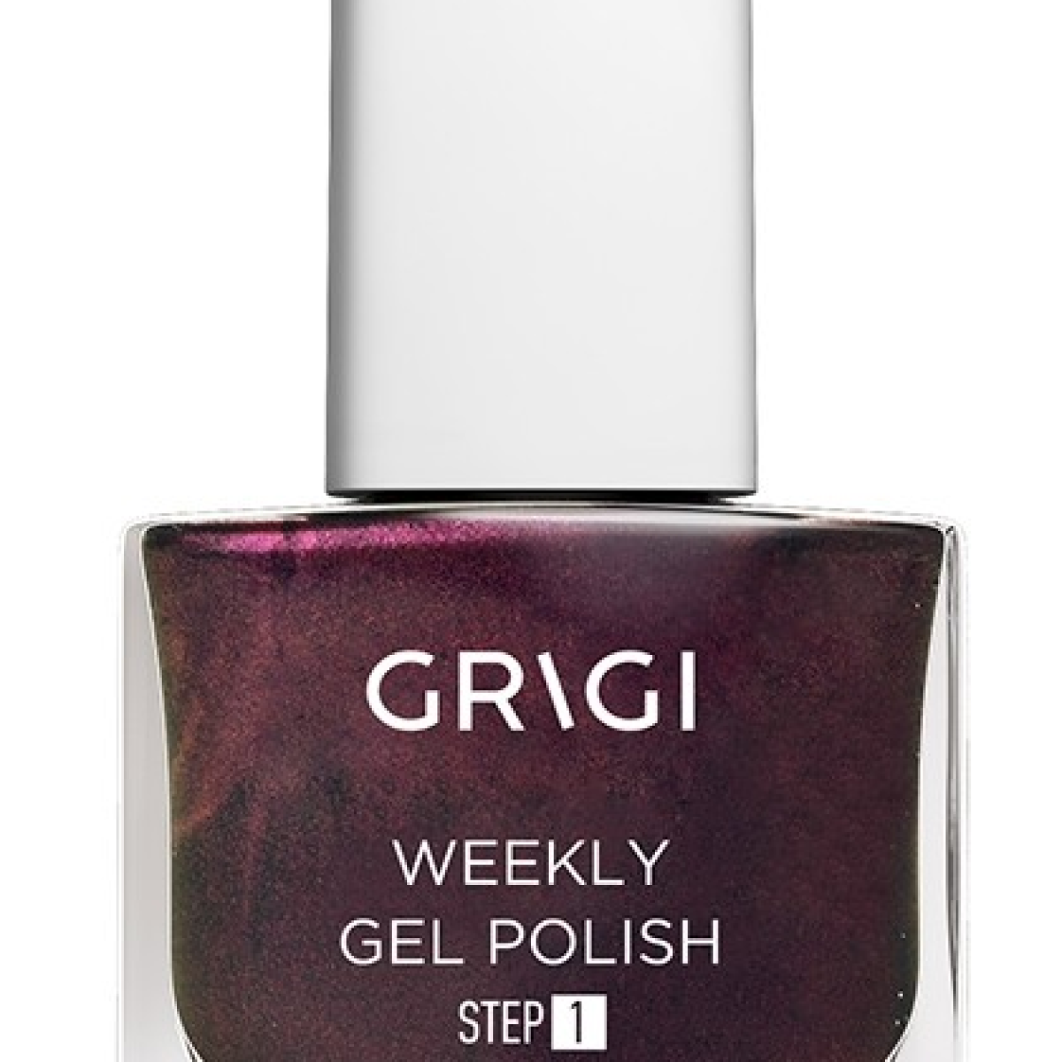 GRIGI WEEKLY GEL NAIL POLISH NO 552 METALLIC MARON