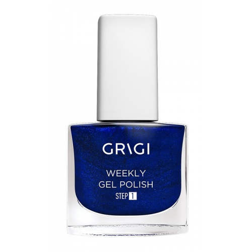 GRIGI WEEKLY GEL NAIL POLISH NO 557 METALLIC DARK BLUE
