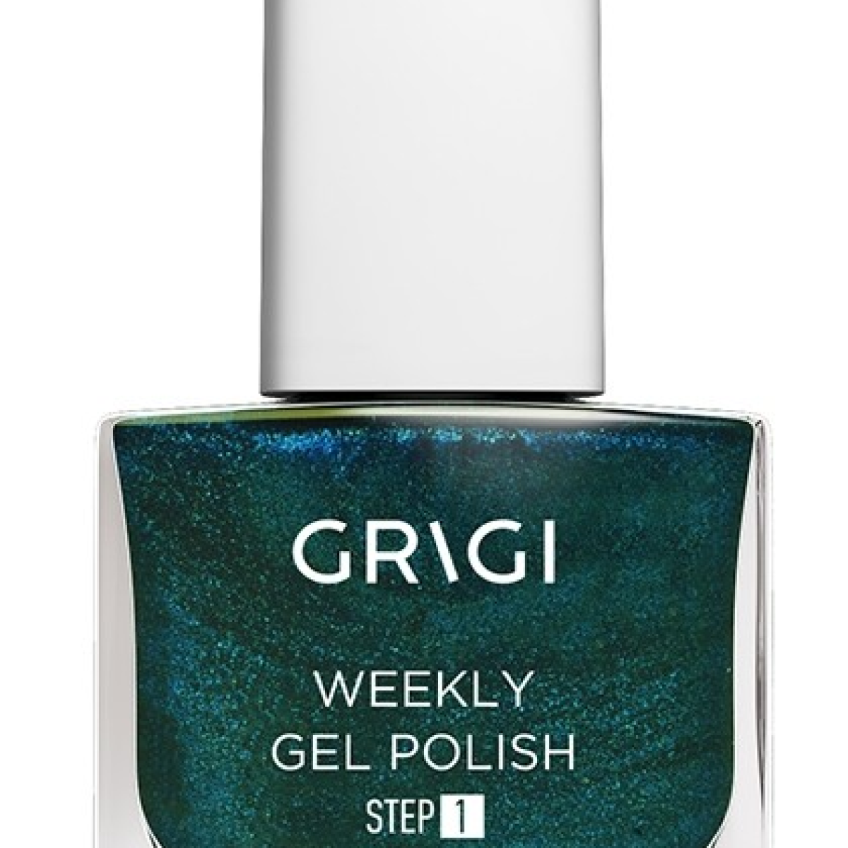 GRIGI WEEKLY GEL NAIL POLISH NO 558 METALLIC DARK GREEN