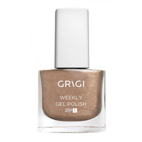 GRIGI WEEKLY GEL NAIL POLISH NEW FORMULA EXTRA STRONG Νο 560 METALLIC PINK GOLD