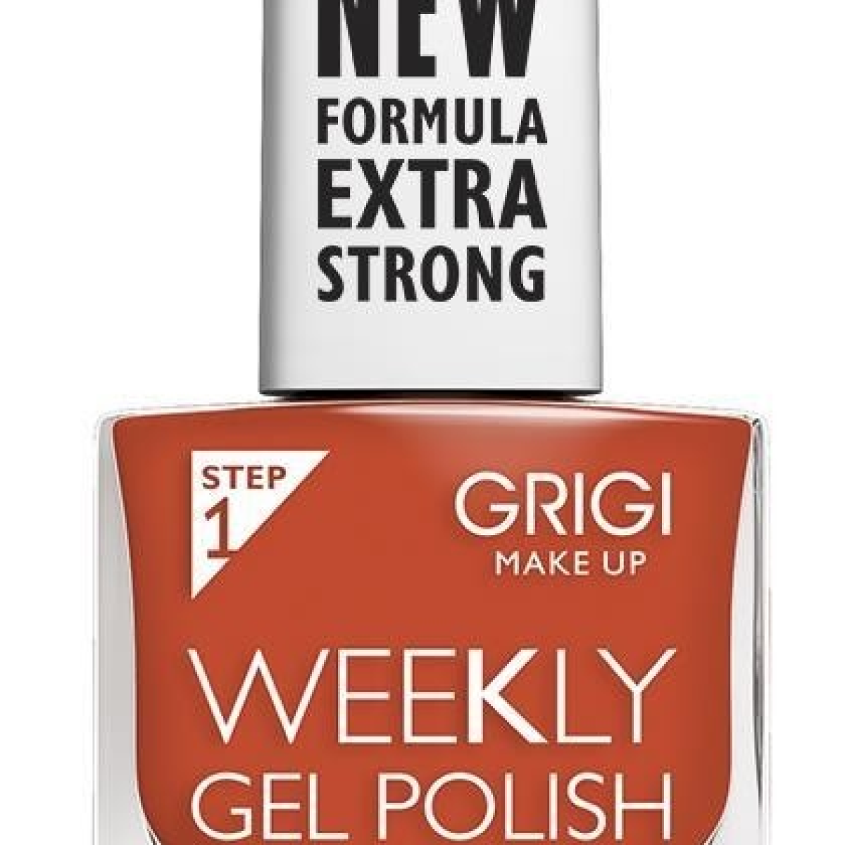 GRIGI WEEKLY GEL NAIL POLISH NEW FORMULA EXTRA STRONG NO 572 ORANGE