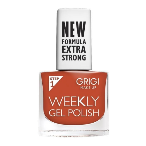 GRIGI WEEKLY GEL NAIL POLISH NEW FORMULA EXTRA STRONG NO 572 ORANGE