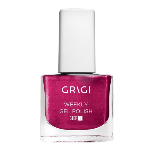 GRIGI WEEKLY GEL NAIL POLISH NEW FORMULA EXTRA STRONG No 596 METALLIC FUCHSIA