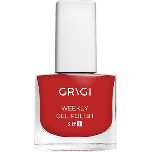 GRIGI WEEKLY GEL NAIL POLISH NEW FORMULA EXTRA STRONG No 614 CORAL RED