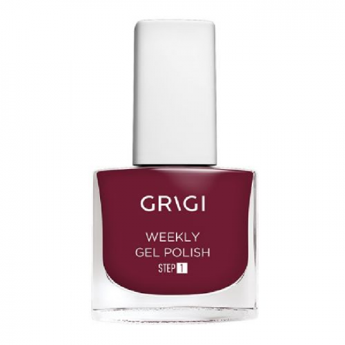 GRIGI WEEKLY GEL NAIL POLISH NEW FORMULA EXTRA STRONG No 617 SPARKLY BURGUNDY