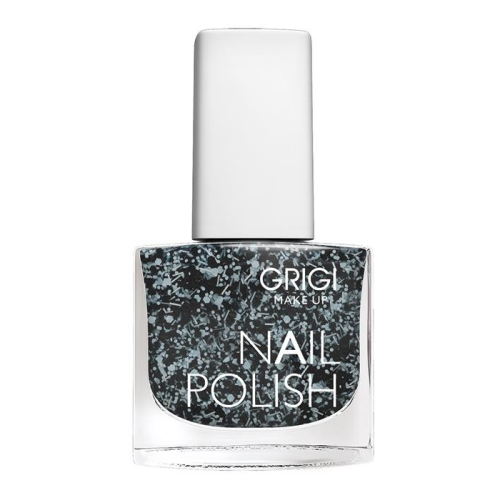 GRIGI NAIL POLISH GLITTER & CONFETTI No 207 BLACK CONFETTI