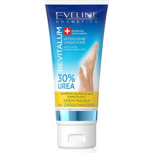 Revitalum Moisturising Cream-mask Exfoliating Socks Against Calluses 30% Urea 75ml