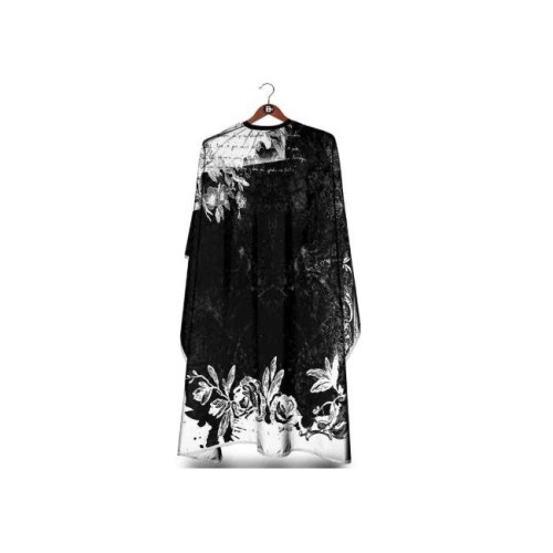 ΜΠΕΡΤΑ ΚΟΜΜΩΤΗΡΙΟΥ Black Flower Cape BM-C 342 Barber Mood
