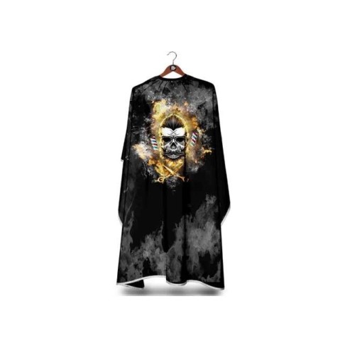ΜΠΕΡΤΑ ΚΟΜΜΩΤΗΡΙΟΥ Fire 3D Skull Cape BM-C 334 Barber Mood