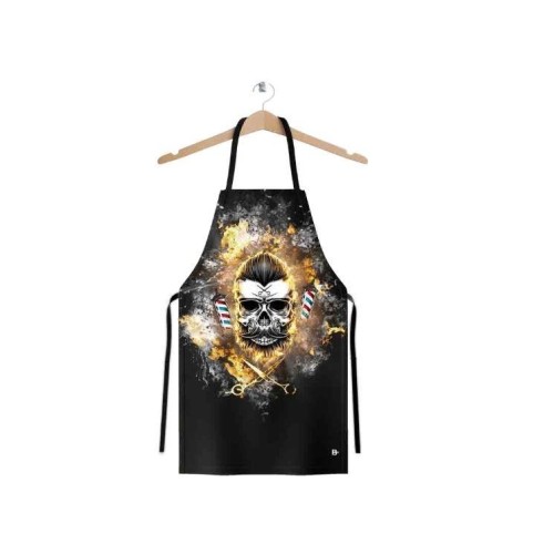 ΠΟΔΙΑ ΚΟΜ/ΡΙΟΥ Free 3D Skull Apron (BM-D 119) Barber Mood