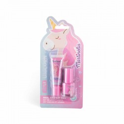 Martinelia Little Unicorn Nail & Lip Set – Βερνίκι 4ml & Lip Gloss 6ml