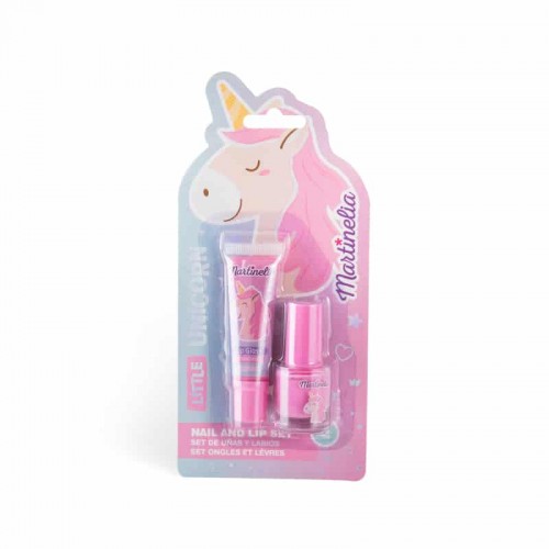 Martinelia Little Unicorn Nail & Lip Set – Βερνίκι 4ml & Lip Gloss 6ml