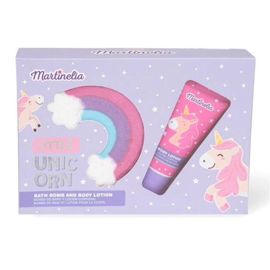 Martinelia Little Unicorn Bath & Beauty Gift Set – Παιδικό Σετ Body Lotion 60ml & Bath Fizzers 150g