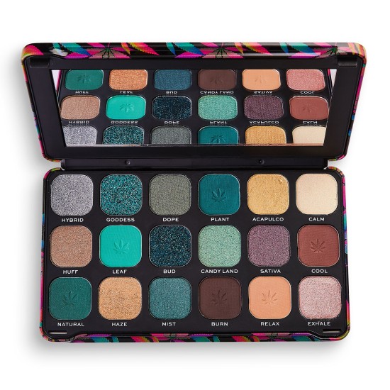 Revolution Forever Flawless Chilled with cannabis sativa Eyeshadow Palette